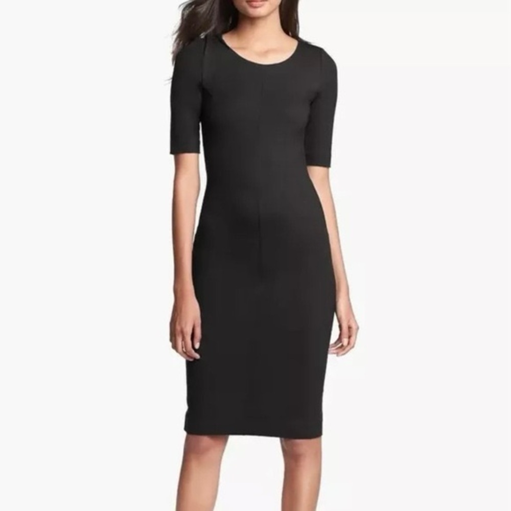 Diane Von Furstenberg DVF Black Raquel Dress Midi Mini BodyCon Soze M S Party